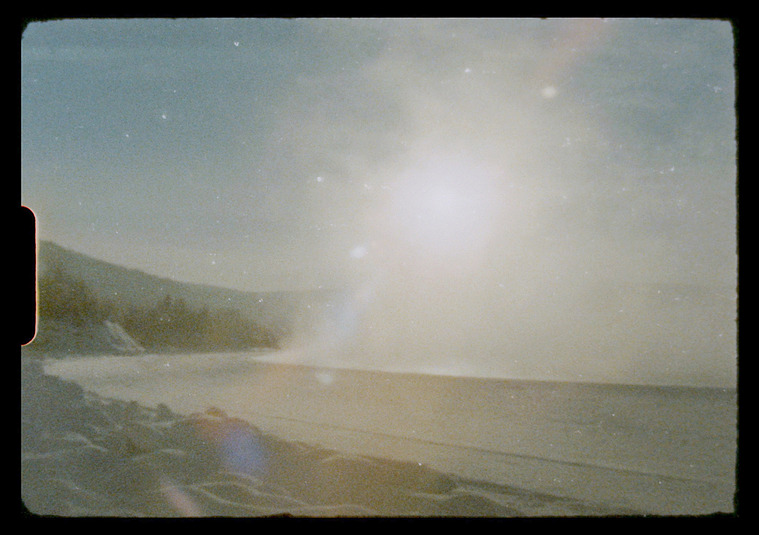 Yukon River, frozen in winter, near Dawson City, Yukon
