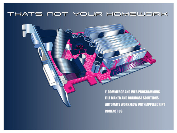 DIGITAL ARTWORK SHOWING COMPUTER HARDWARE