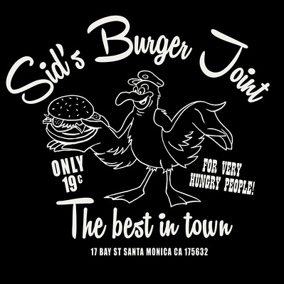 RETRO BURGER JOINT 1950S AD CAMPAIGN MENSWEAR SURF TEE PRINT
