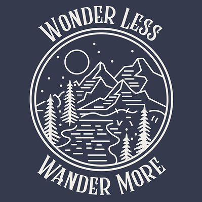 SIMPLE TRAVEL DESIGN ON A TEE SHIRT