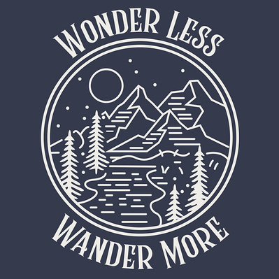 SIMPLE TRAVEL DESIGN ON A TEE SHIRT