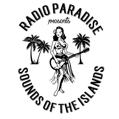 HAWAIIAN THEMED RETRO HAND DRAWN MENS WEAR SURF PRINT SOUNDS OF THE ISLANDS