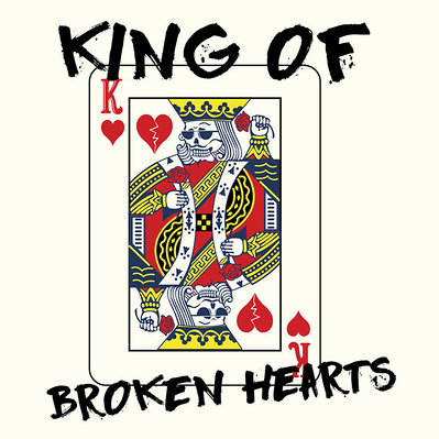 KING OF HEARTS PLAY ON WORDS TEE SHIRT DESIGN