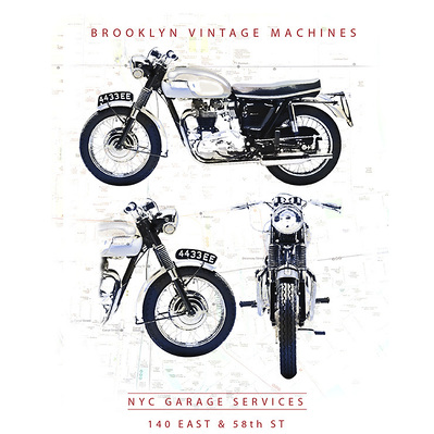 TECHNICAL PROFILE ARTWORK OF MOTORBIKE ON WHITE TEE SHIRT