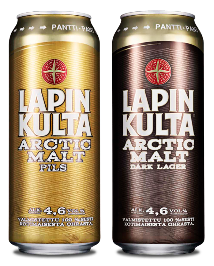 Lapin Kulta Arctic Malt tölkki ilme pakkaus pakkausdesign Kimmo Korhonen JrSr Helsinki Oy