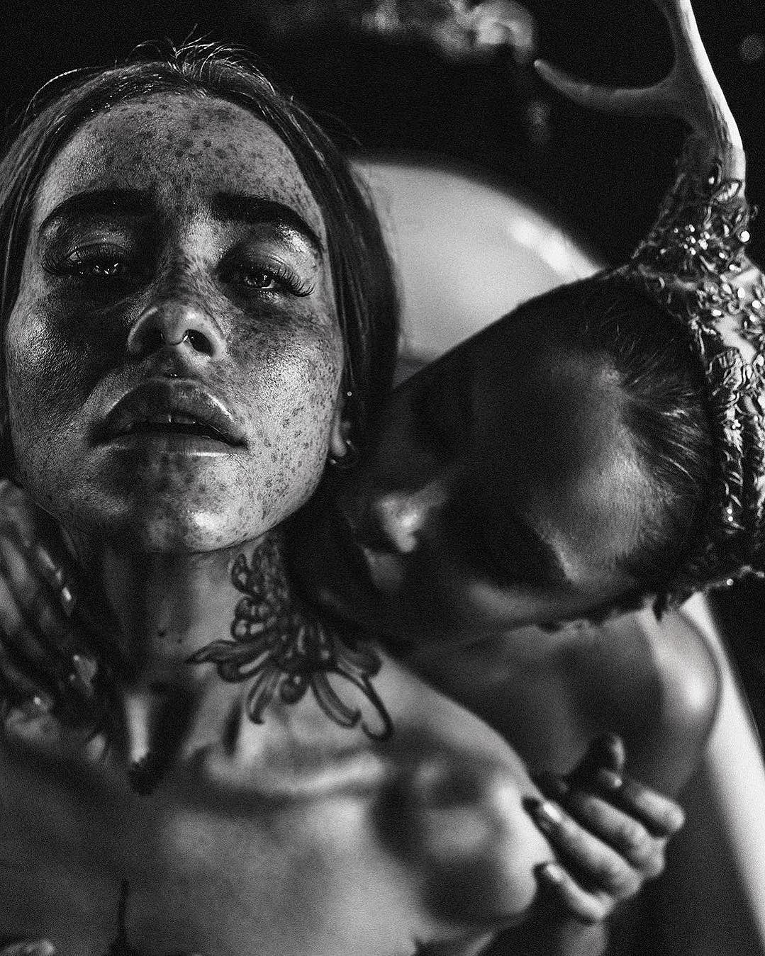 Black and white portrait by Haris Nukem