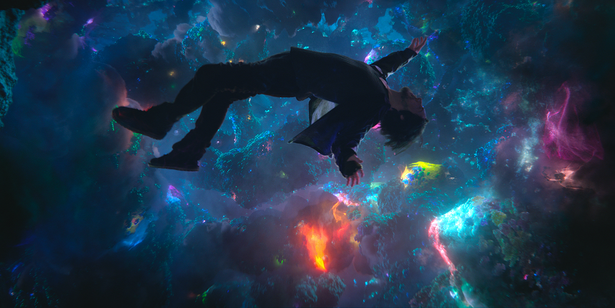 Dr. Strange floating through the multiverse.
