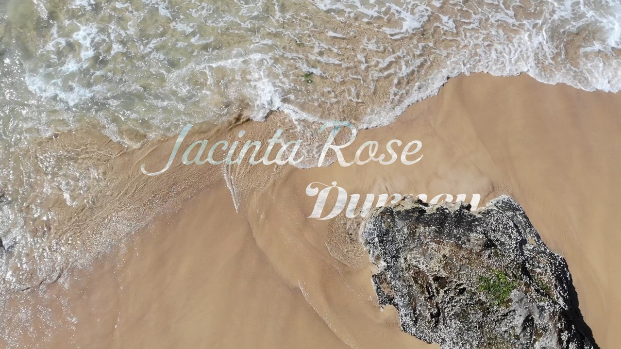 A  screen shot from the short film "Poems by the Ocean."