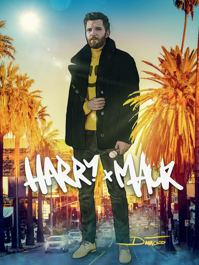 Portrait of freestyler Harry Mack in the streets of California.