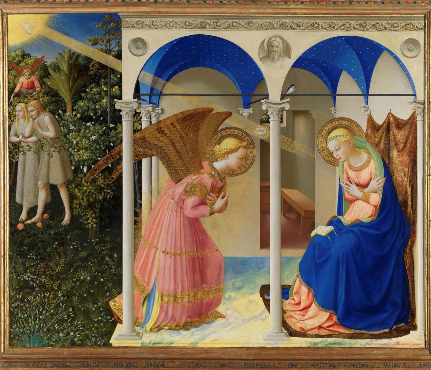 Fra Angelico's Annunciation in the Prado Museum in Madrid Spain