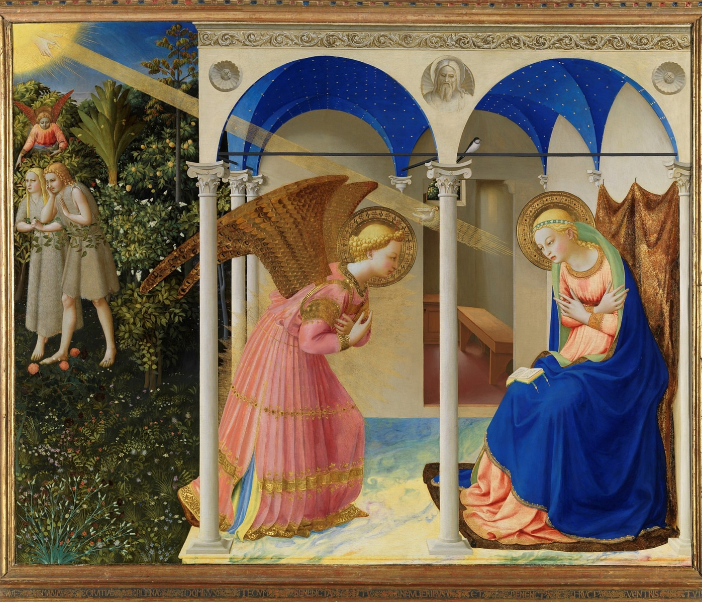 Fra Angelico's Annunciation in the Prado Museum in Madrid Spain