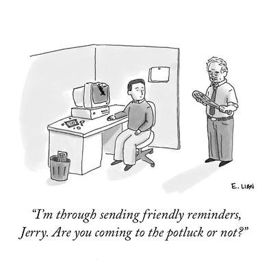 Cartoon in the August 31, 2020 issue of The New Yorker, by Evan Lian.