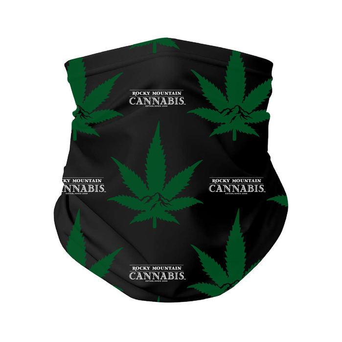 Rocky Mountain Cannabis face cover design 3 - Mock-Up design by Tim O'Connor