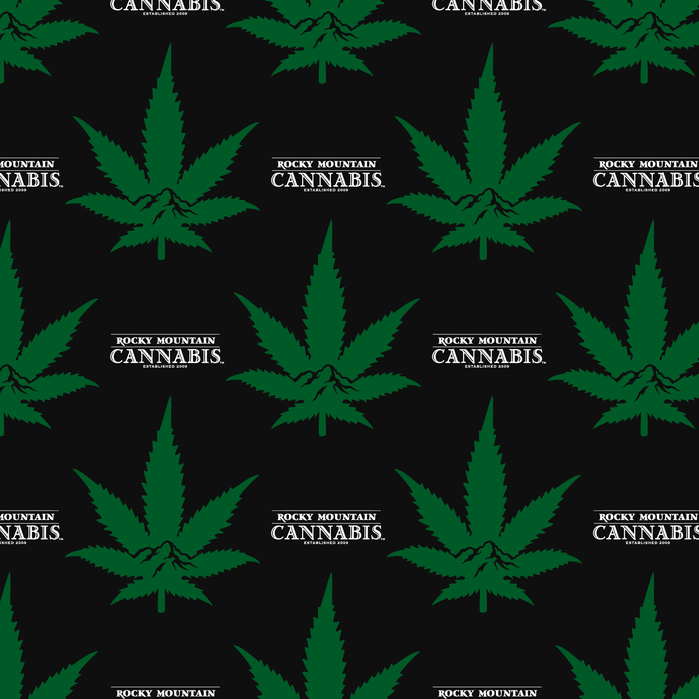 Rocky Mountain Cannabis face cover design 3 - by Tim O'Connor