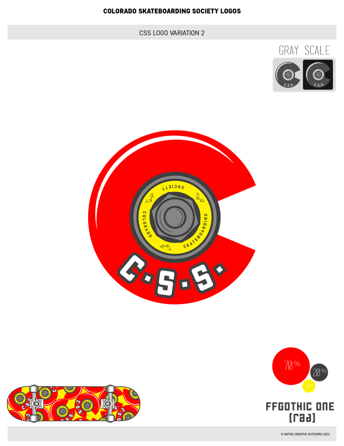 #2 version of the Colorado Skateboarding Society Logo