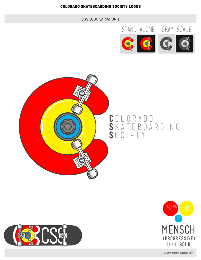 #3 Version of the Colorado Skateboarding Society Logo