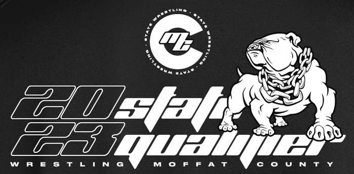 Moffat County State Wrestling Back Print design by Tim O'Connoe