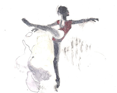 Ballerina sketch by Beth Hahn