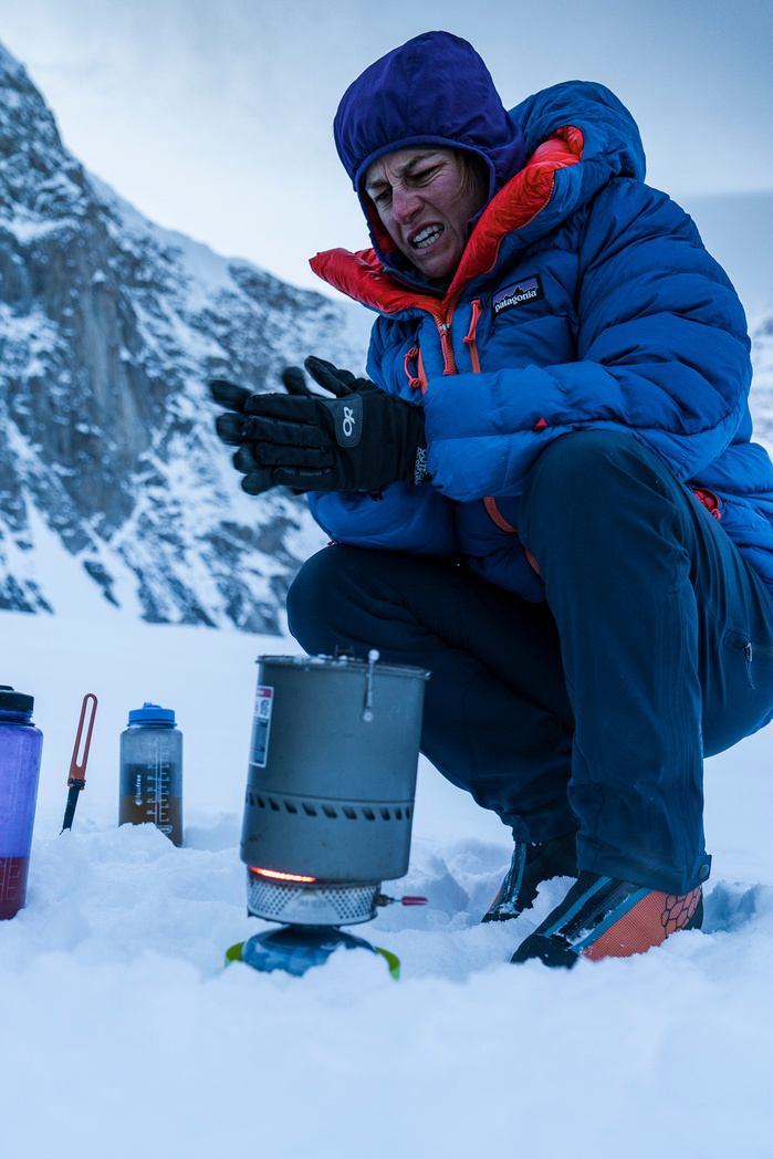 Alaska Range climbing trip with Katie Bono and Anne Gilbert Chase.