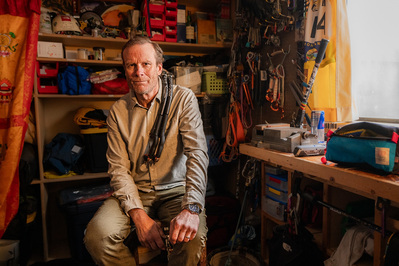 Conrad Anker portrait in Bozeman, Montana