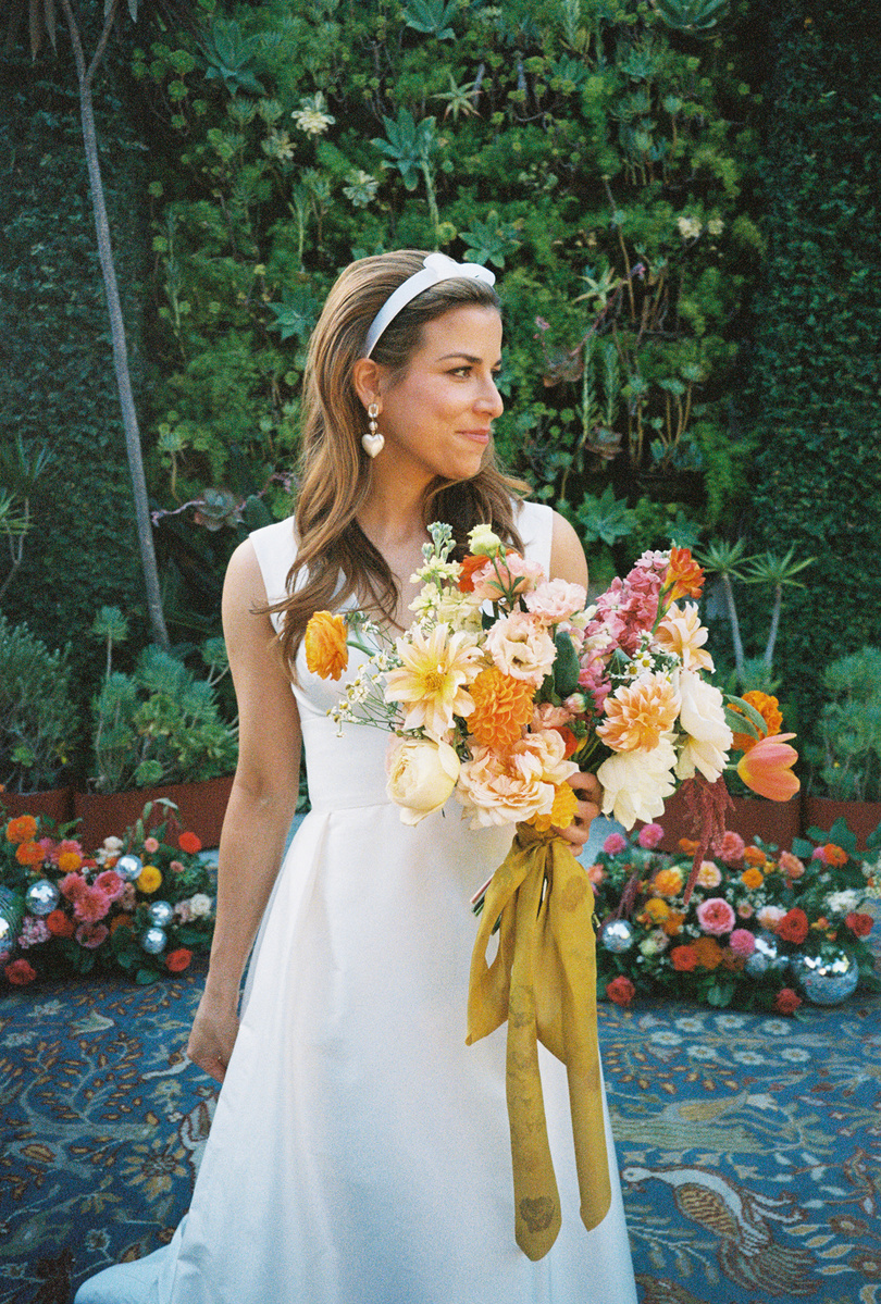 Stunning bride shot on film at The SmogShoppe, captured by Abigail Gorden Photography. A timeless and elegant wedding moment.