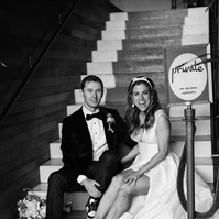 Timeless black and white bride and groom wedding photography, captured by Abigail Gorden Photography. Classic, elegant, and full of love.