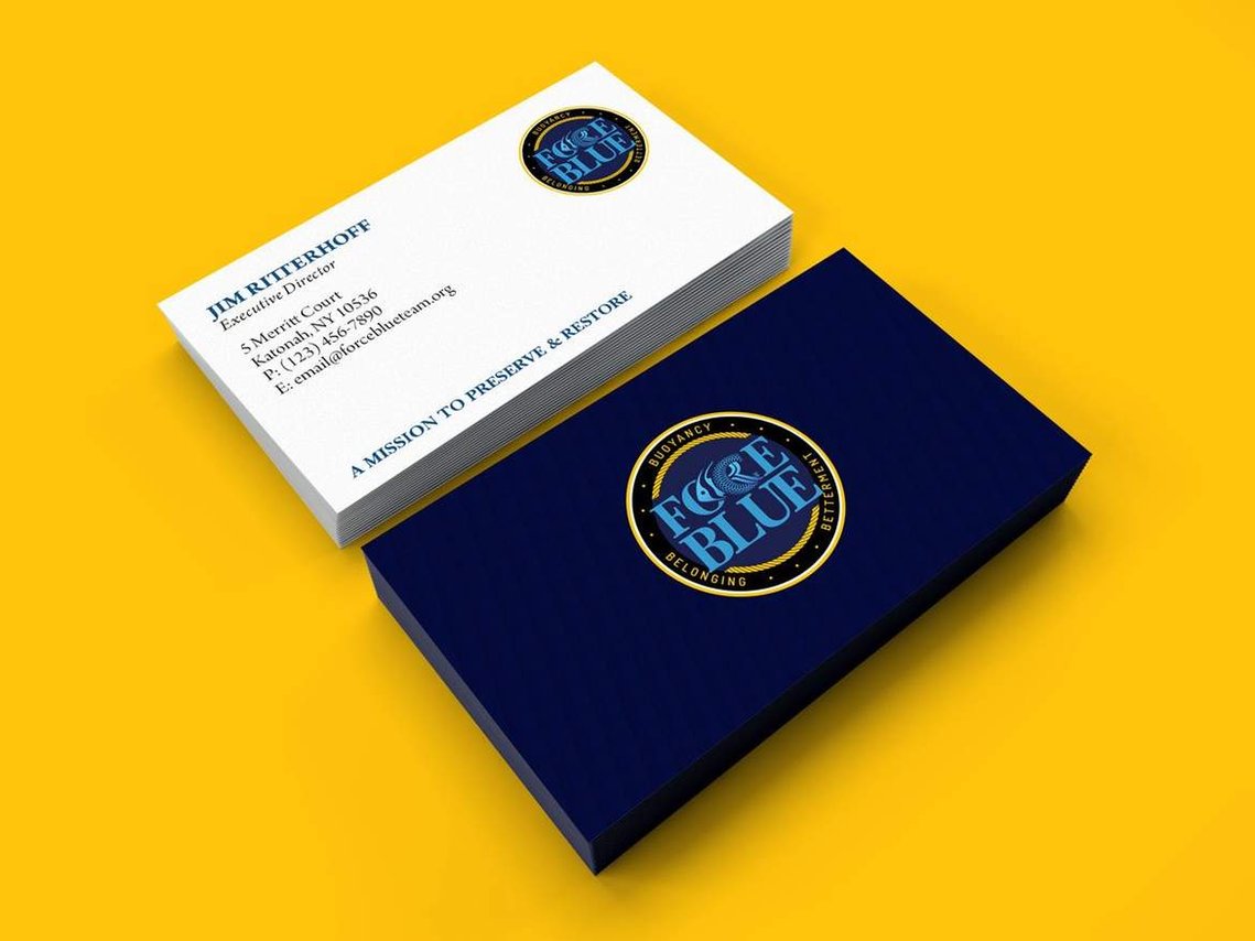 FORCE BLUE BUSINESS CARDS DESIGN