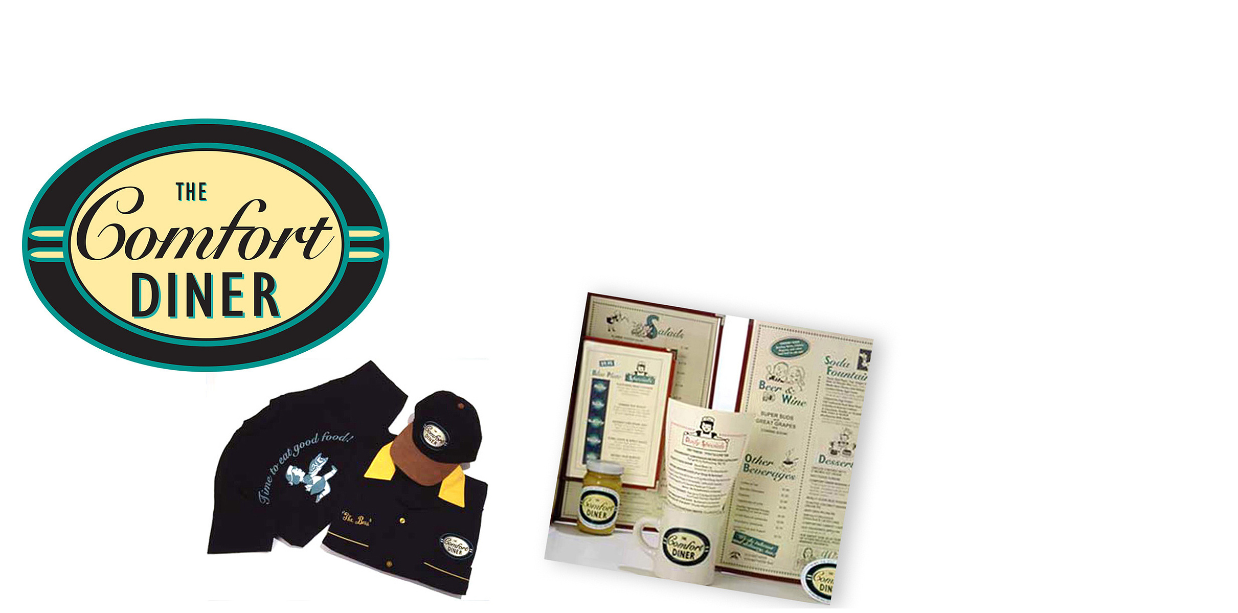 the comfort diner branding