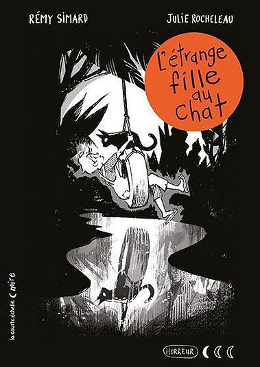 L'étrange fille au chat, texte de Rémy Simard et illustrations de Julie Rocheleau, la courte échelle, 2019