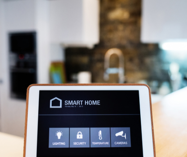 Smart home system installed in a home.