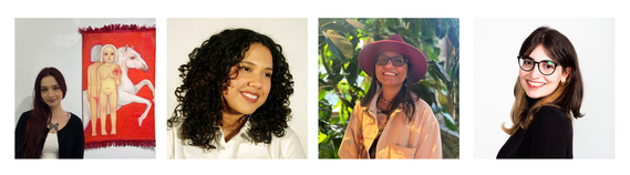Left to right: Nadia Da Silva, Maria San Martin Celi, Vishwa Patel, and Tara Haghighi.