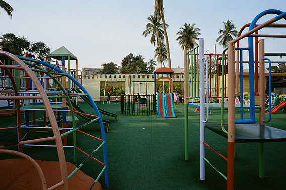 karachi, pakistan, kid's playground, karachi club, slides, fake grass