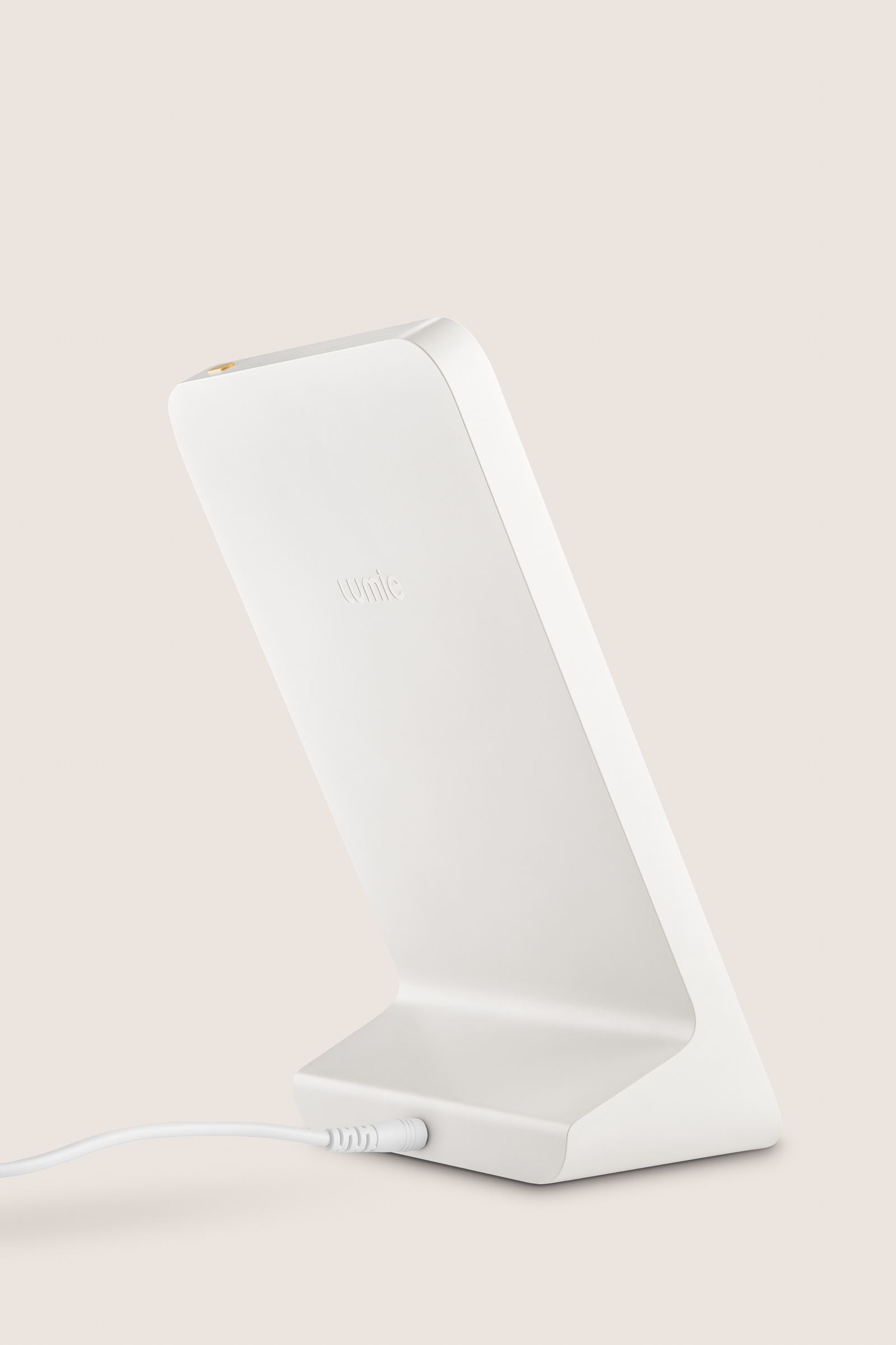 A product shot of a lamp on a clean backdrop. 