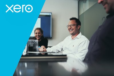 A xero employee in an office