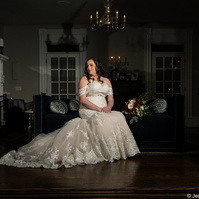 Beautiful bride basking in beautiful lighting.
