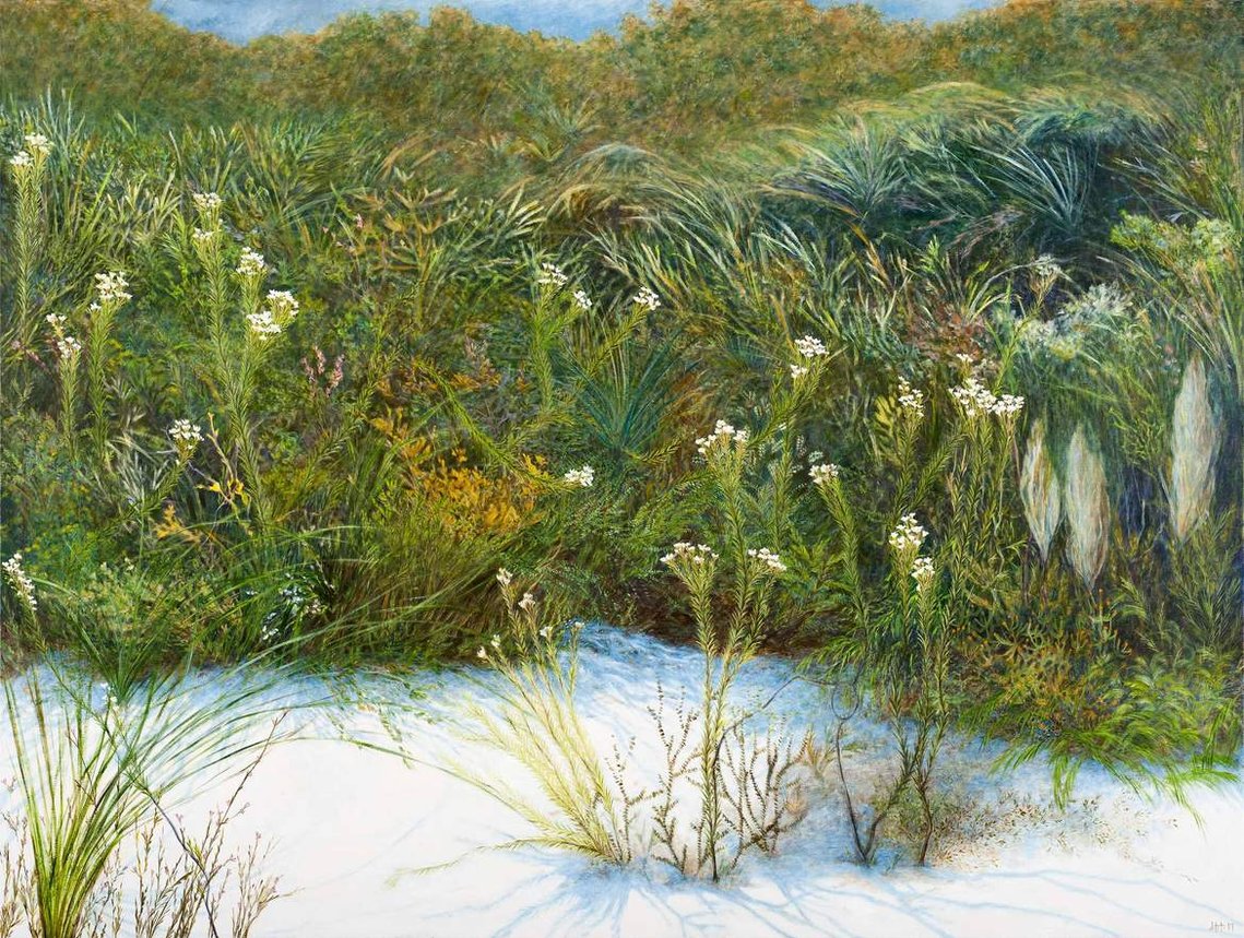 Before the Fires (2017), oil on linen, 137 x 184cm 