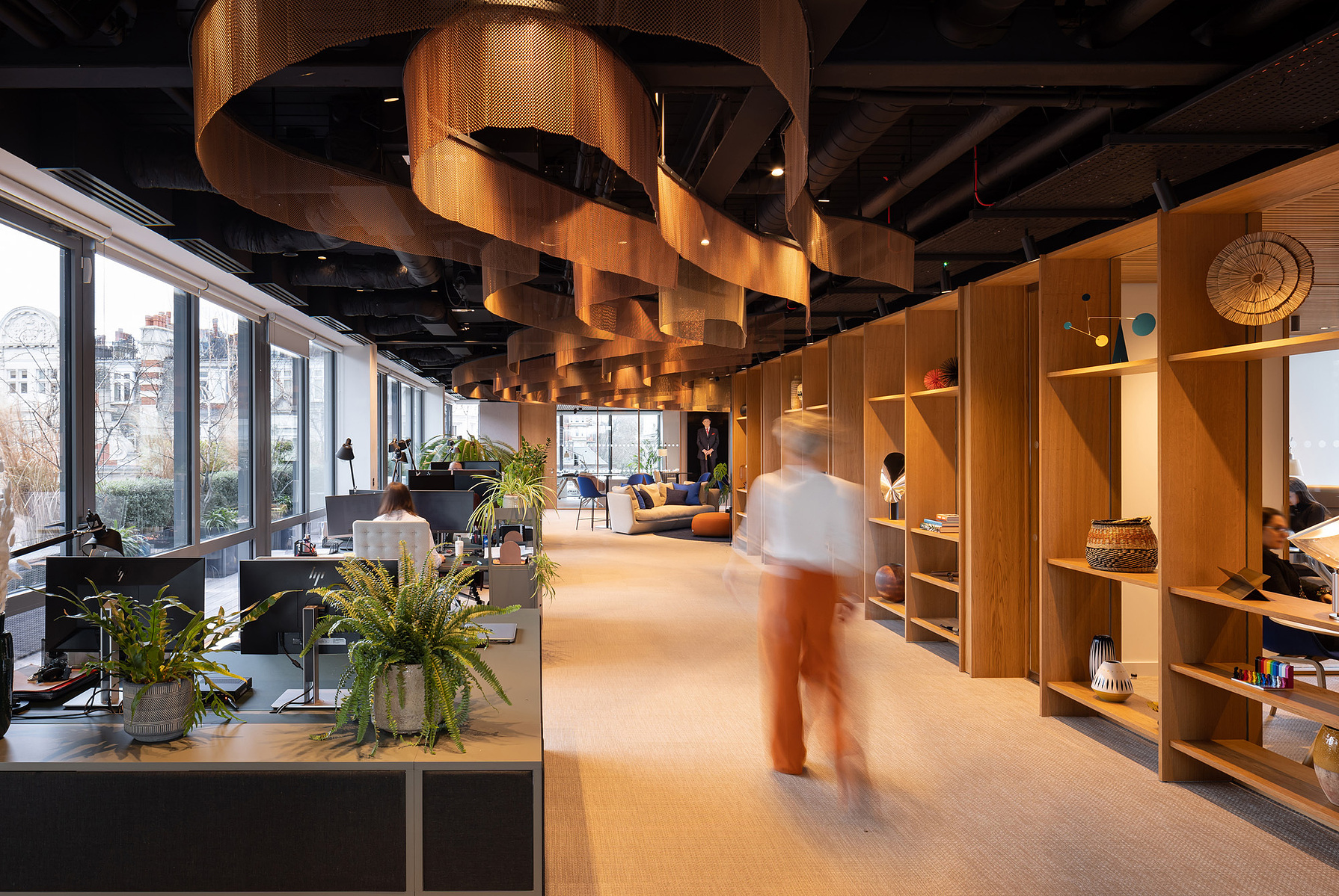 Interior photography of an designed office space in London