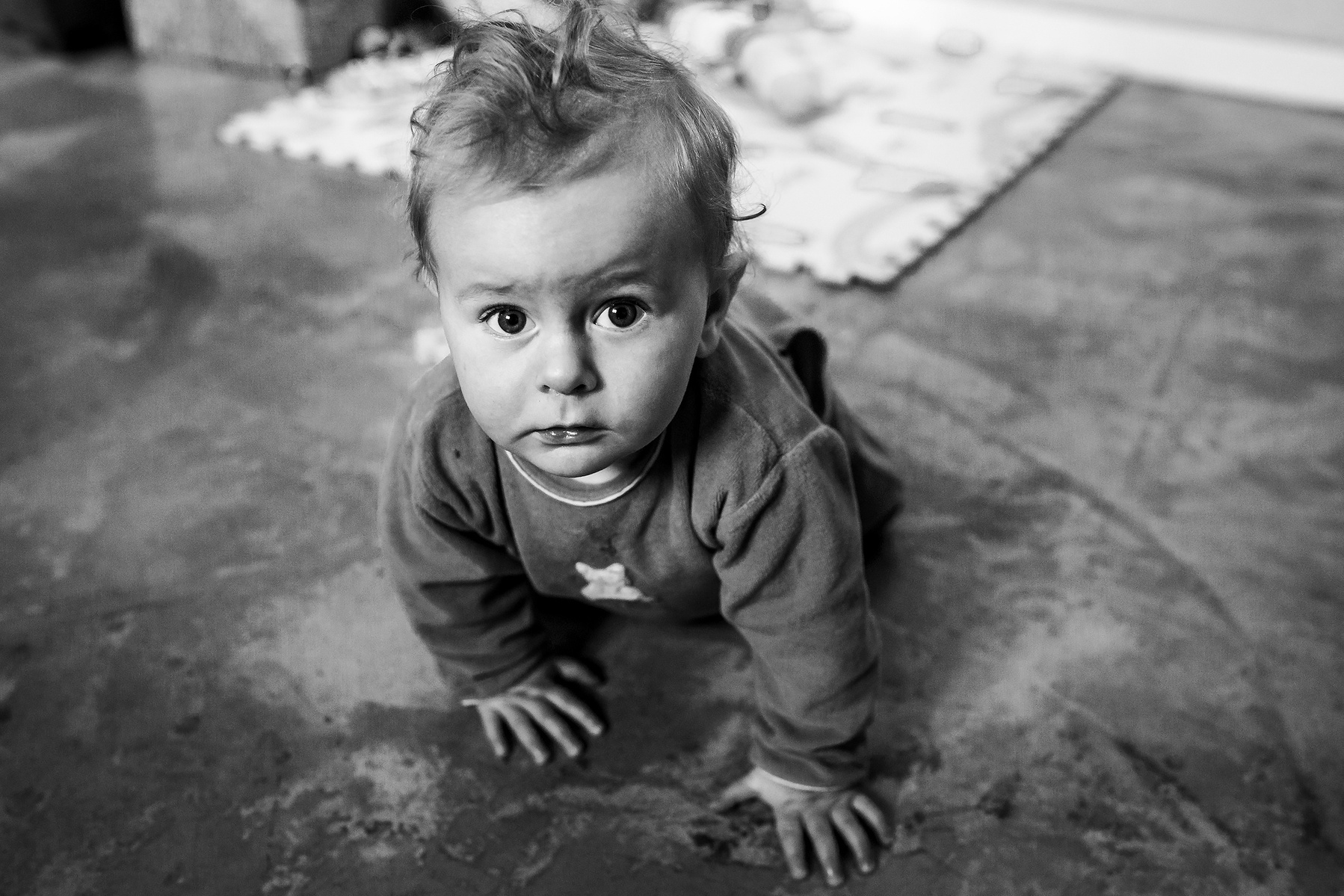 bebé gateando. Manuela Franjou fotografia de familia