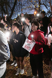 A protester holds a sign that says, &amp;amp;quot;Don&amp;amp;#x27;t rape,&amp;amp;quot; while at a protest regarding CU Boulder&amp;amp;#x27;s PIKE fraternity and sexual assault allegations on November 5th, 2021. (Io Hartman&amp;amp;#x2F;CU Independent)