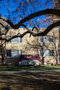 A bench painted with the letters &amp;amp;quot;PIKE&amp;amp;quot; sits in front of CU Boulder&amp;amp;#x27;s Pi Kappa Alpha fraternity on Thursday, November 4th, 2021. (Io Hartman&amp;amp;#x2F;CU Independent)