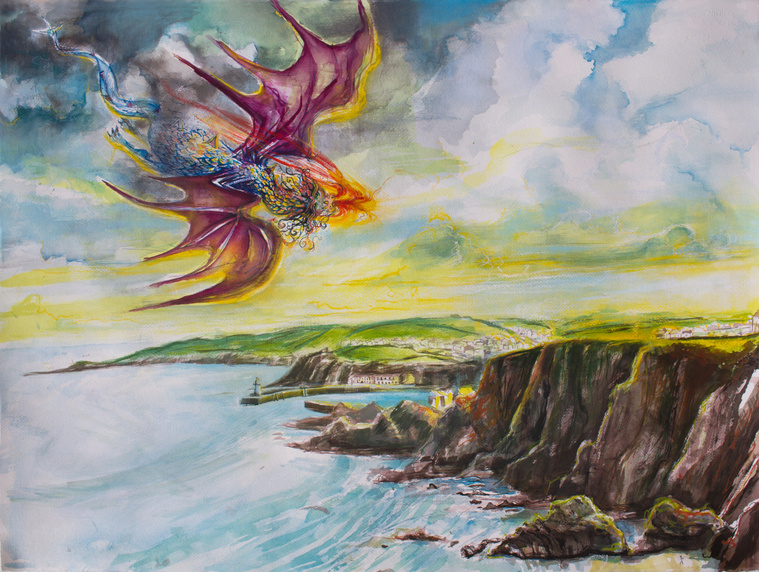 A dragon over Trevalissey
