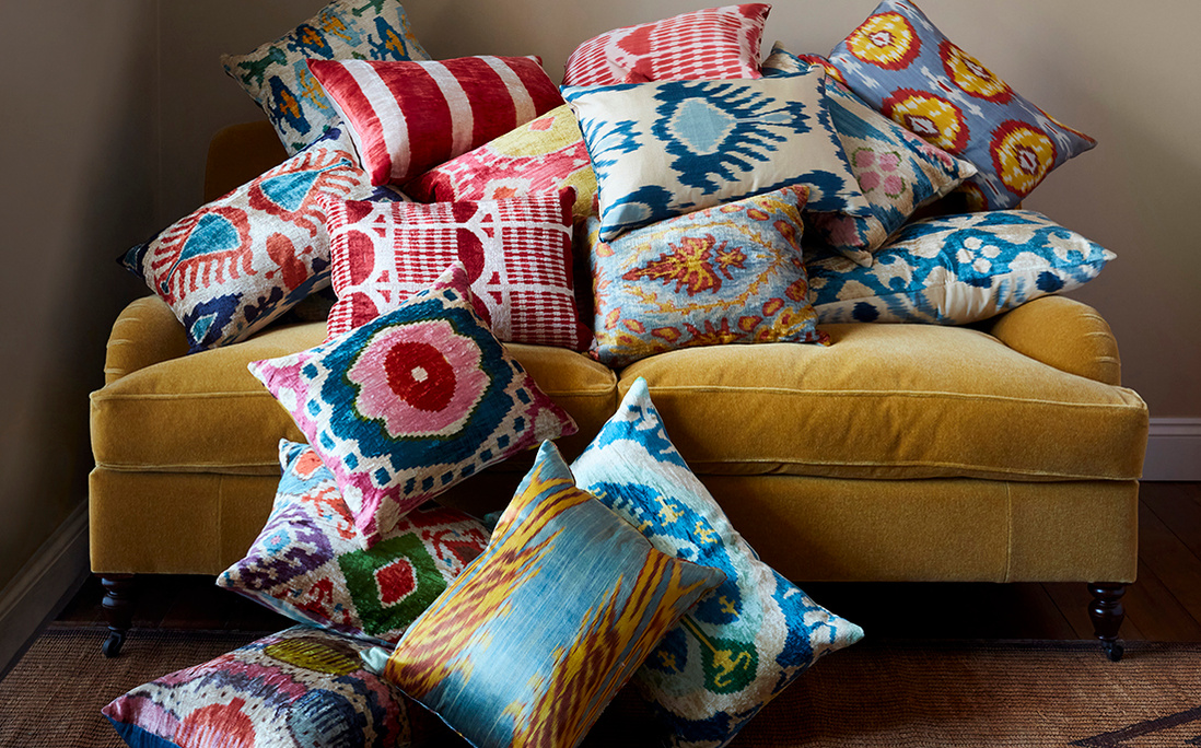 Cushions from the interior accessories collection at https://nushka.co.uk/ Lifestyle photography by Graham Atkins-Hughes 