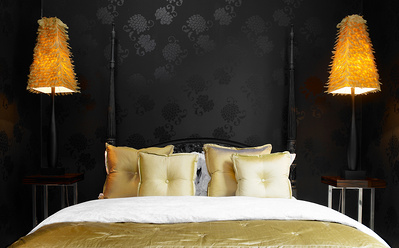 Bedroom designed by Purple Design shot by Graham Atkins-Hughes Interior Design Photographer London 