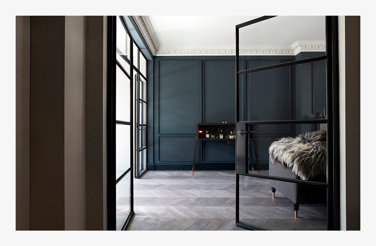 An open door into a living room, Interior Design Photography by Graham Atkins-Hughes