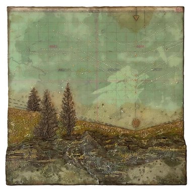 ​JEN-K-ART - Coordinates
2024, 10x10, encaustic mixed media