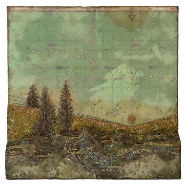 ​JEN-K-ART - Coordinates
2024, 10x10, encaustic mixed media