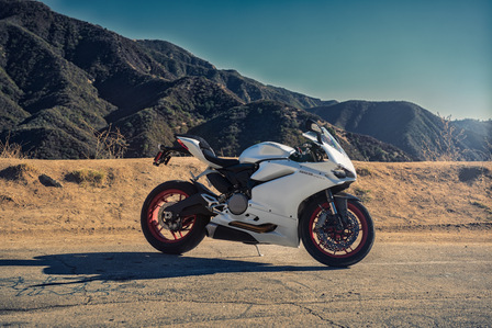 Ducati Panigale 959 in Los Angeles by motorcycle photographer Theron Lane