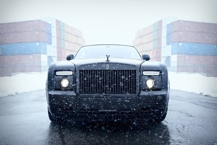 Rolls Royce Phantom in Toronto, Ontario, Canada by automotive photographer Theron Lane