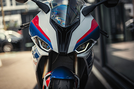 BMW S1000RR detail shot by motorcycle photographer Theron Lane