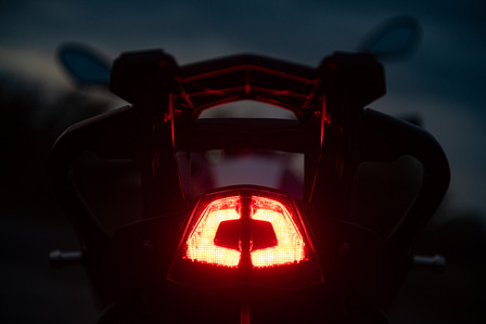 BMW R1250RS taillight by motorcycle photographer Theron Lane